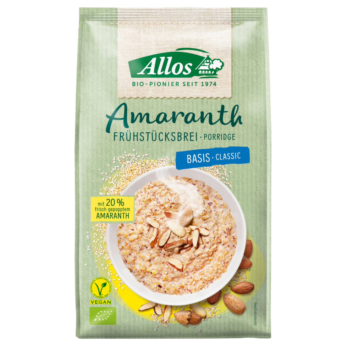 ALLOS Amaranth Frühstücksbrei Basis 400 g