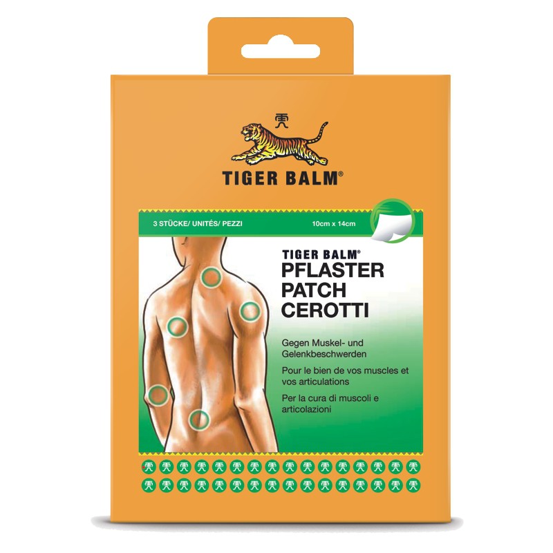 Tiger Balm Medizinal Pflaster 10 x 14cm 3 Stück