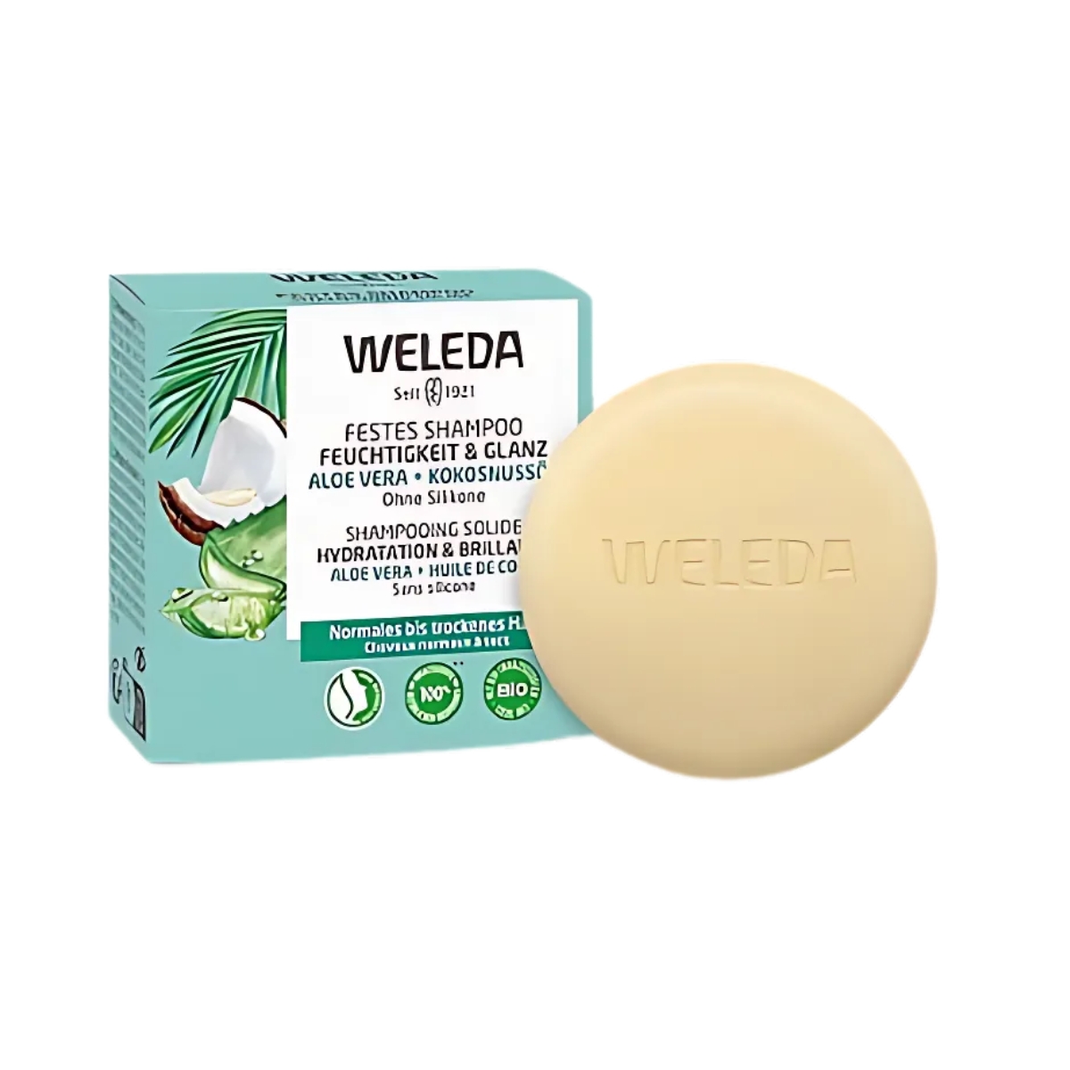 Weleda Festes Shampoo Feuchtigkeit & Glanz 50 g