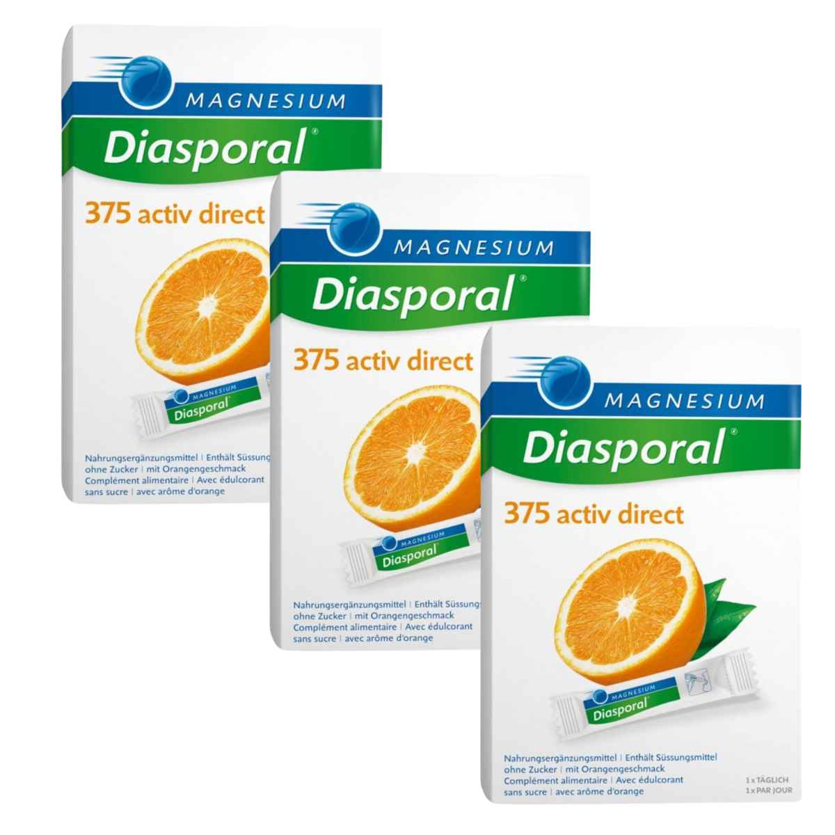 MAGNESIUM Diasporal Activ Direct orange 3x 60 Stück