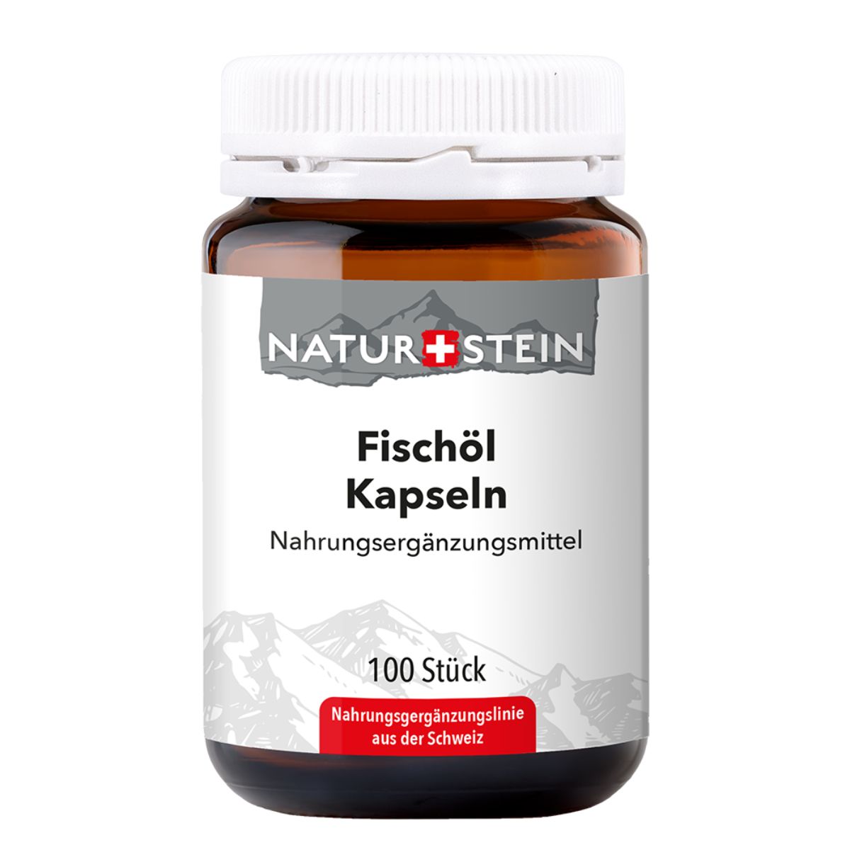 Naturstein Fischöl Kapseln 100 Stück