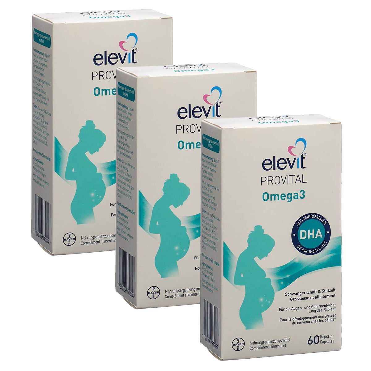 Elevit Provital Omega-3 DHA 3x 60 Stück