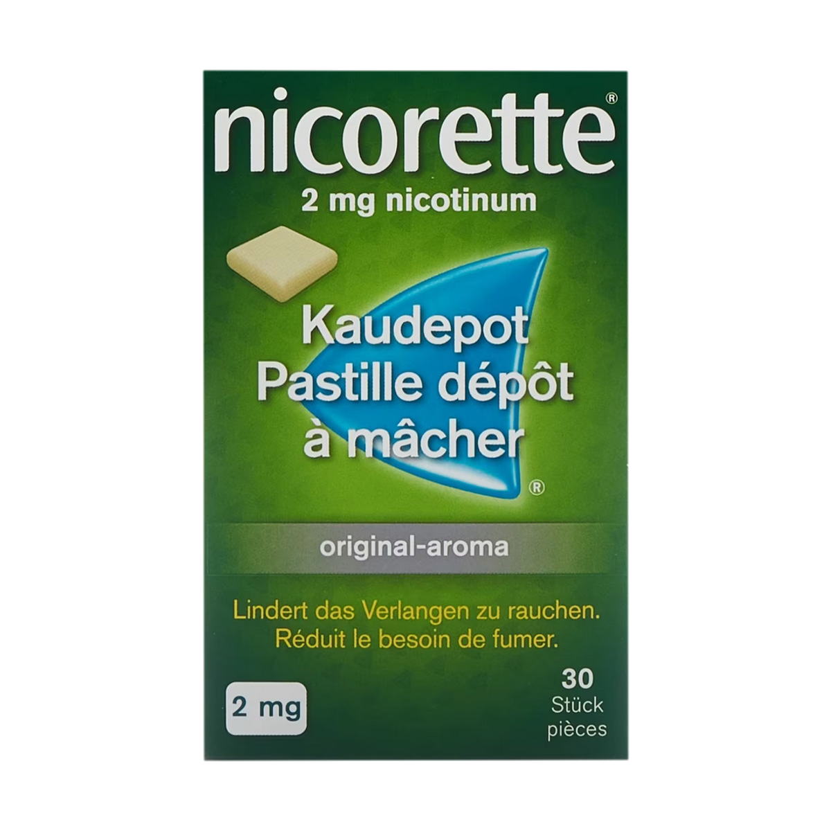 Nicorette Original Kaudepots 2 mg 30 Stück