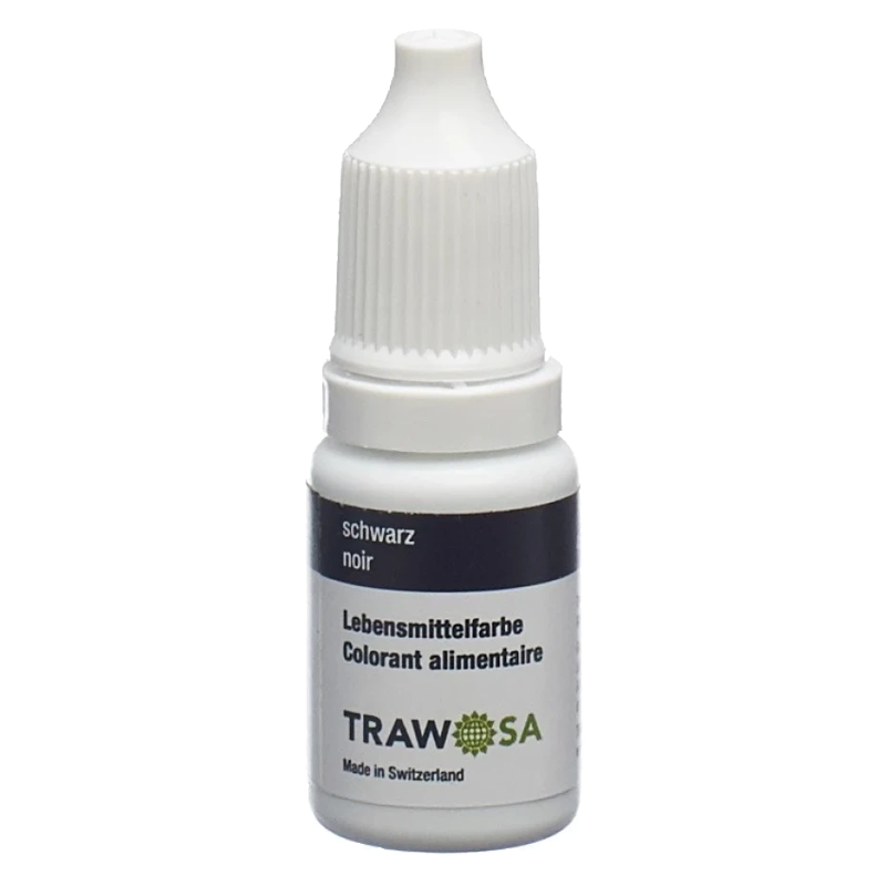 TRAWOSA Lebensmittelfarbstoff schwarz 10 ml