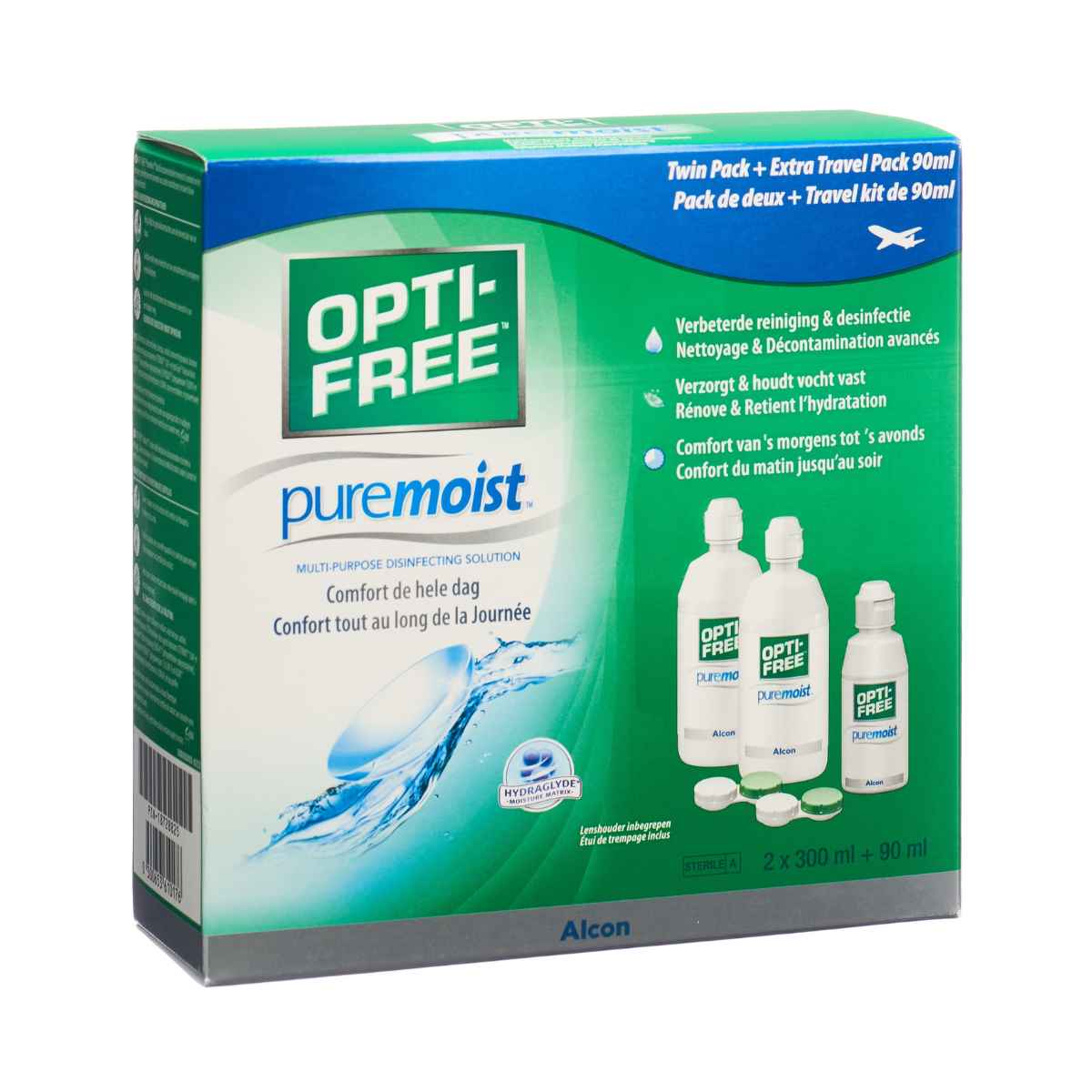 Opti Free PureMoist Lösung 2 x 300 ml + 90 ml