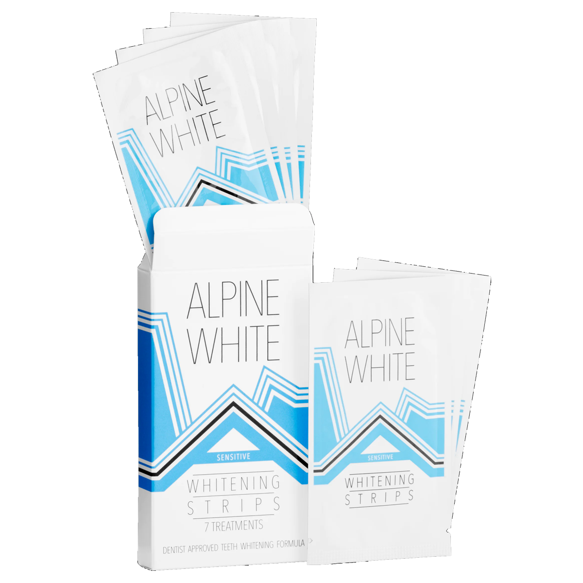 Alpine White Whitening Strips Sensitive für 7 Anwendungen