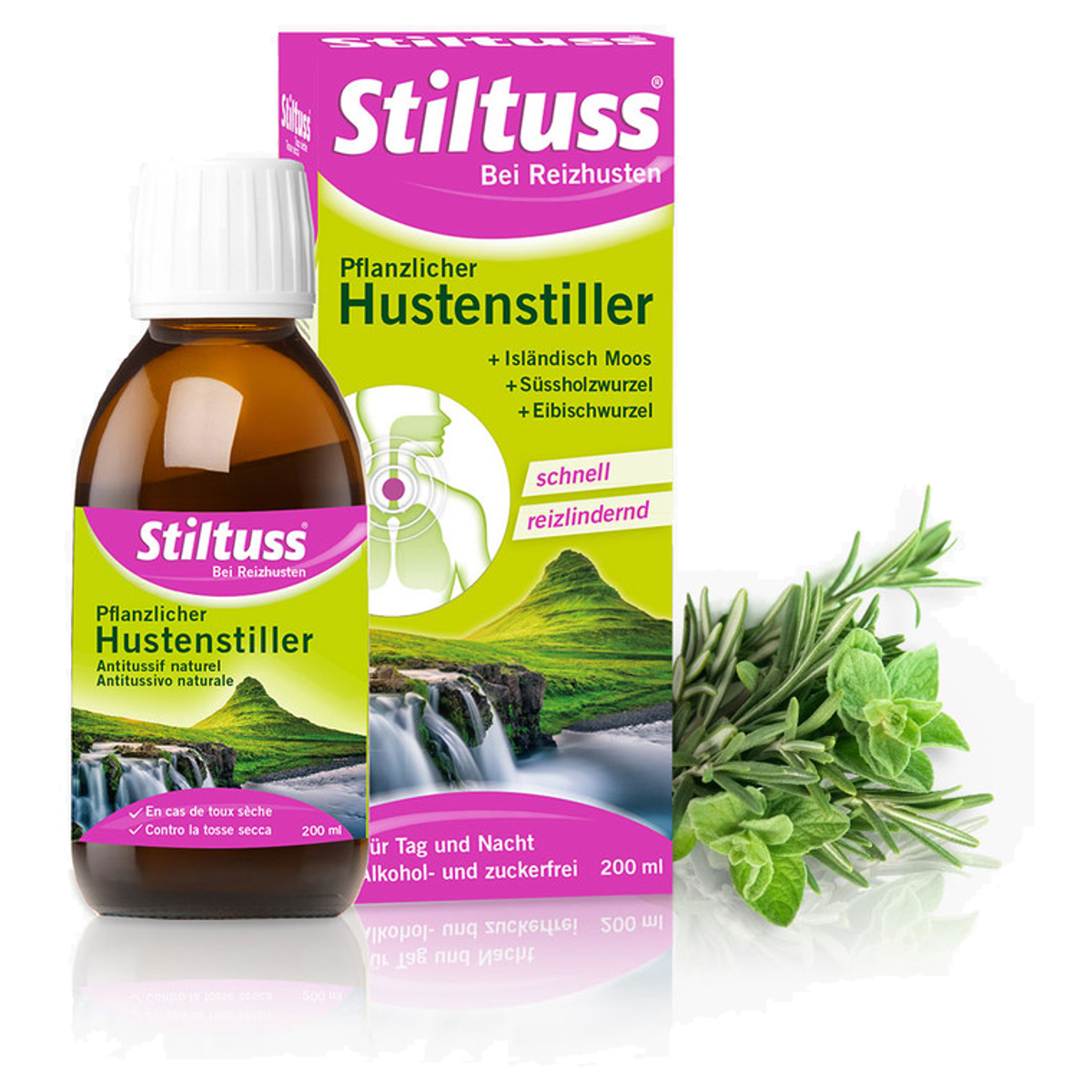 Stiltuss Pflanzlicher Hustenstiller Sirup 200 ml