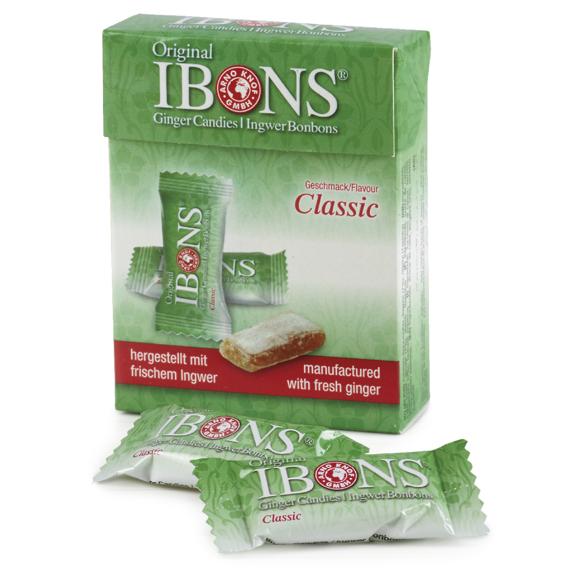 IBONS Ingwer Classic Kaubonbons 60 g