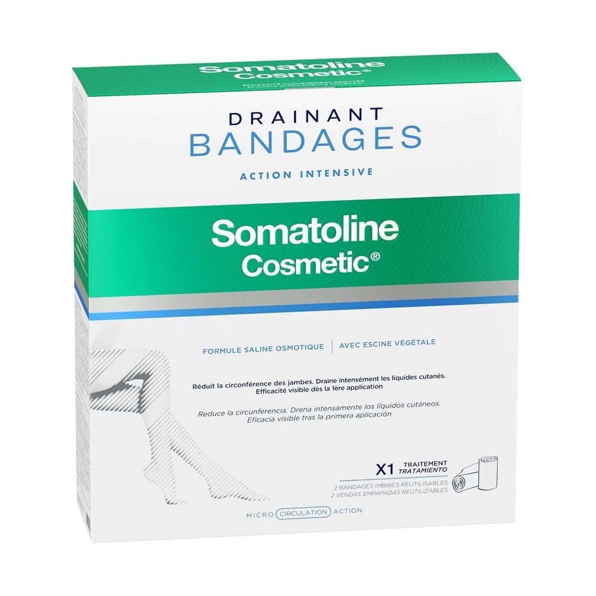 Somatoline Drainierende Binden Starter Kit 2 Stück