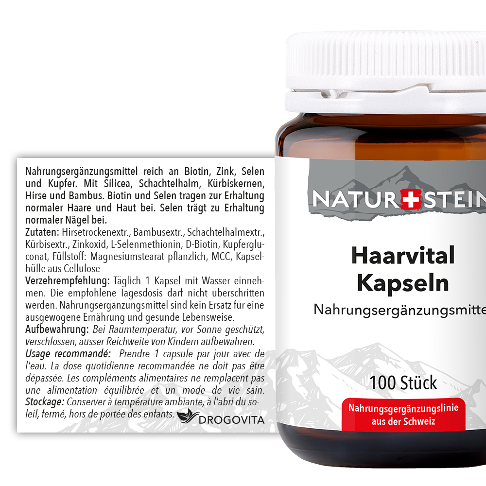 Naturstein Haarvital Kapseln 100 Stück