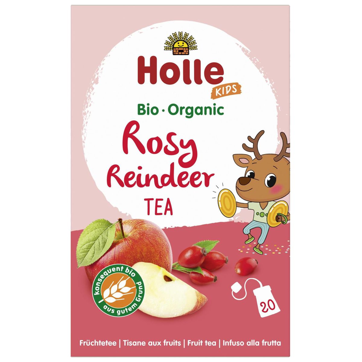 Holle Rosy Reindeer Früchtetee Bio 20 Btl