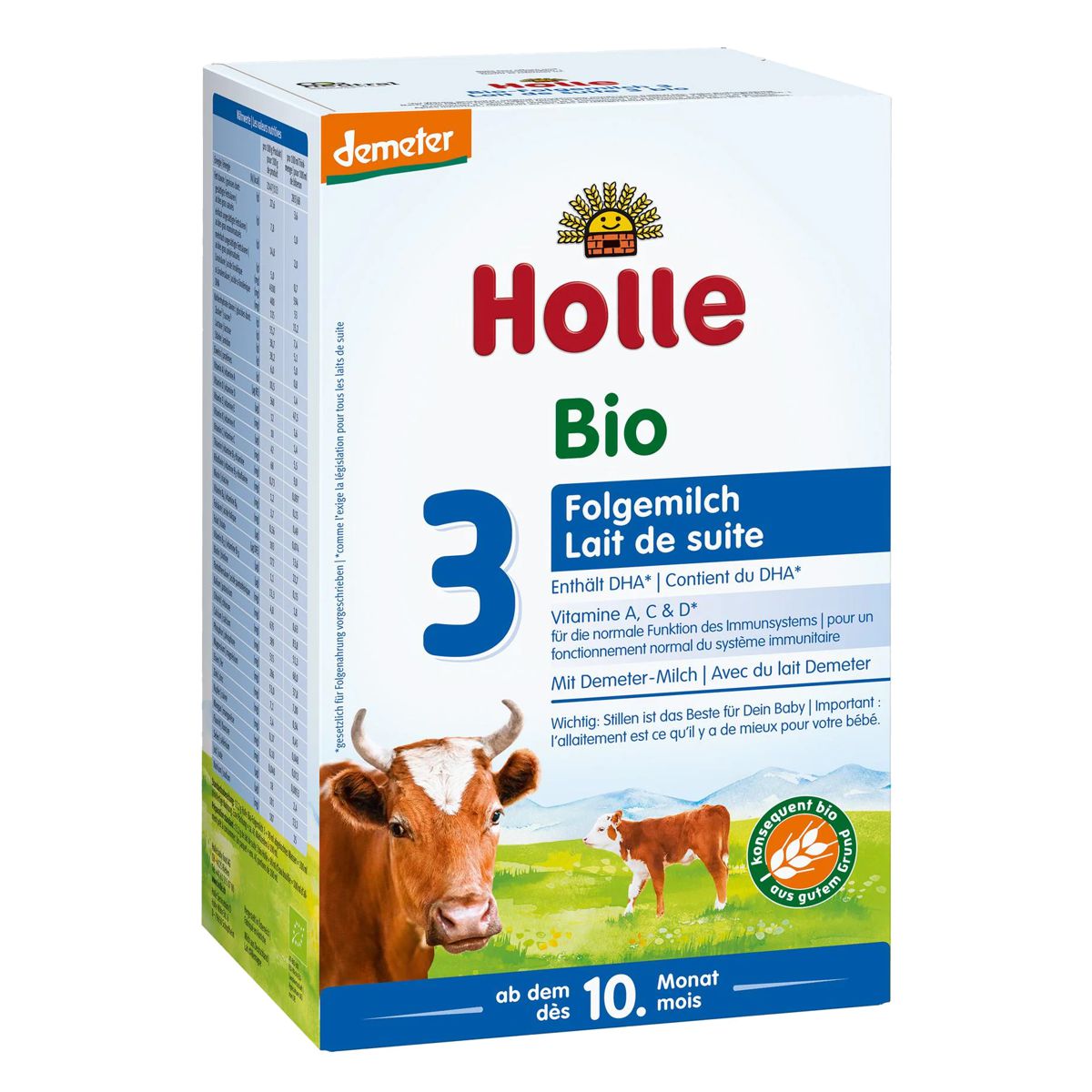 Holle Bio-Folgemilch 3 600 g