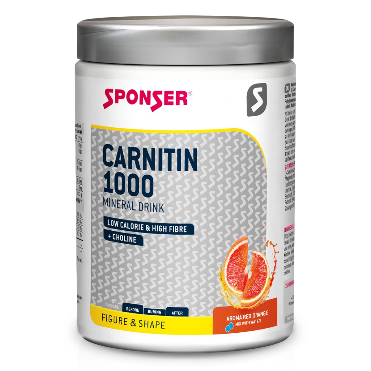 Sponser L Carnitin 1000 Mineraldrink Blutorange 1000 g