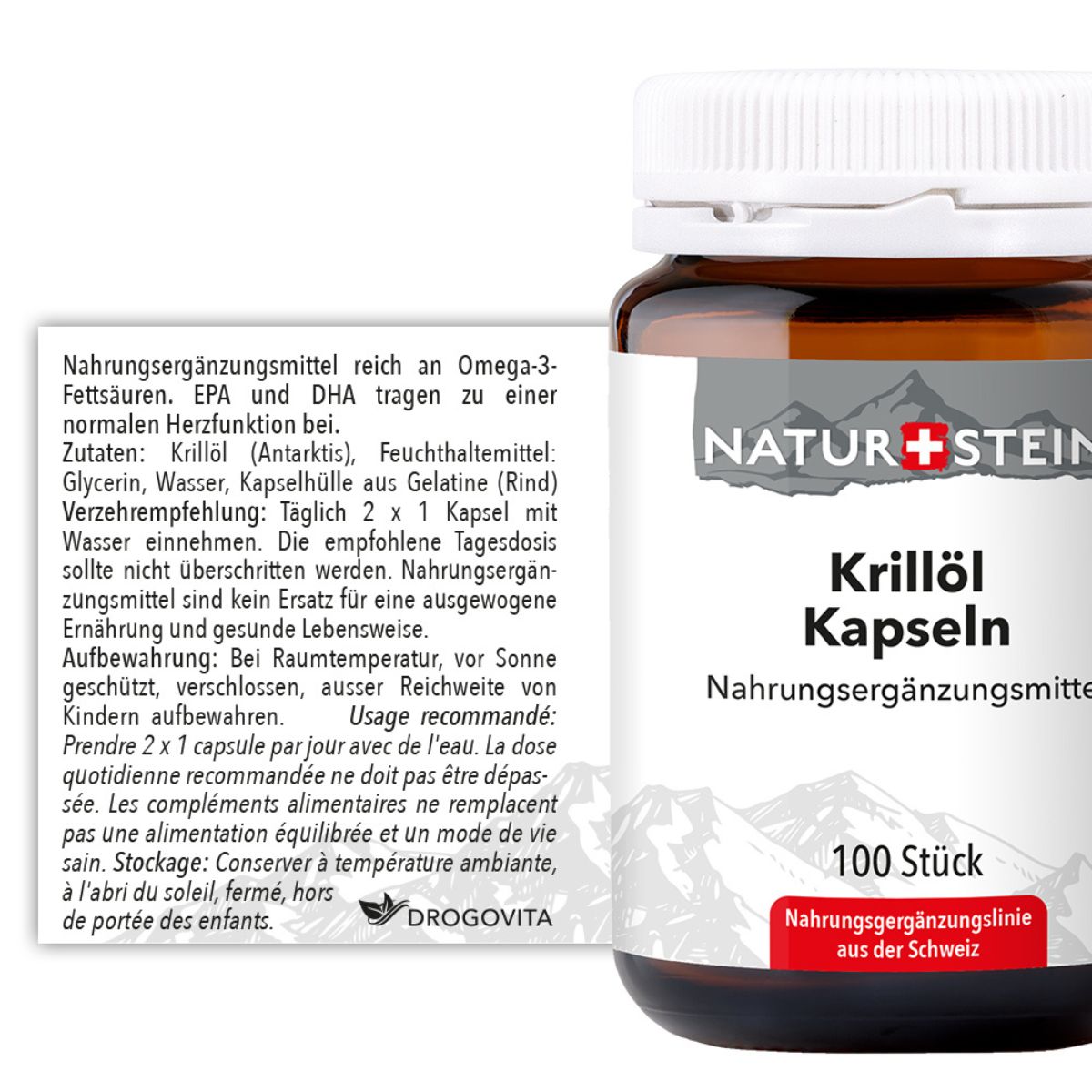 Naturstein Krillöl Kapseln 100 Stück