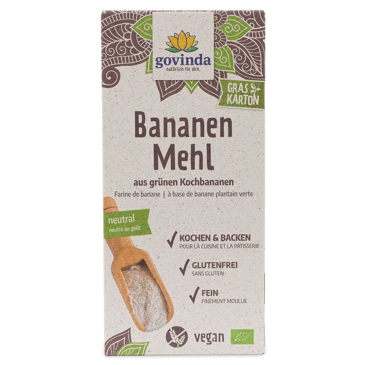 Govinda Grünes Bananenmehl 350 g