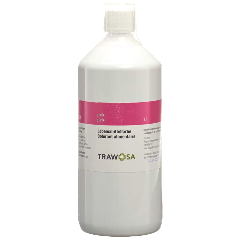 TRAWOSA Lebensmittelfarbstoff pink 1000 ml