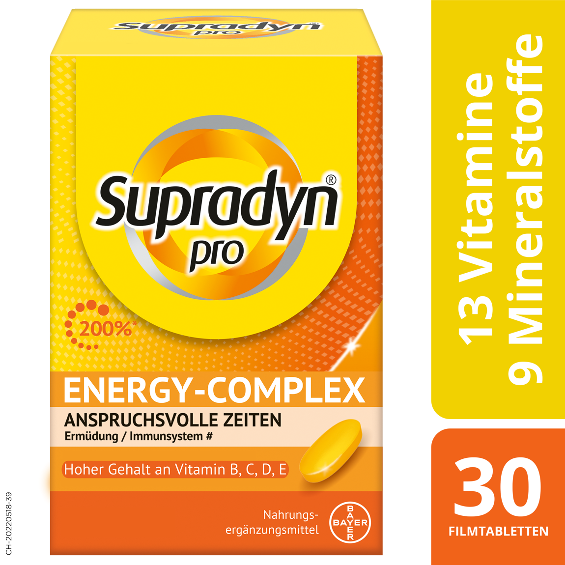 Supradyn pro energy-complex Filmtabletten Dose 30 Stück