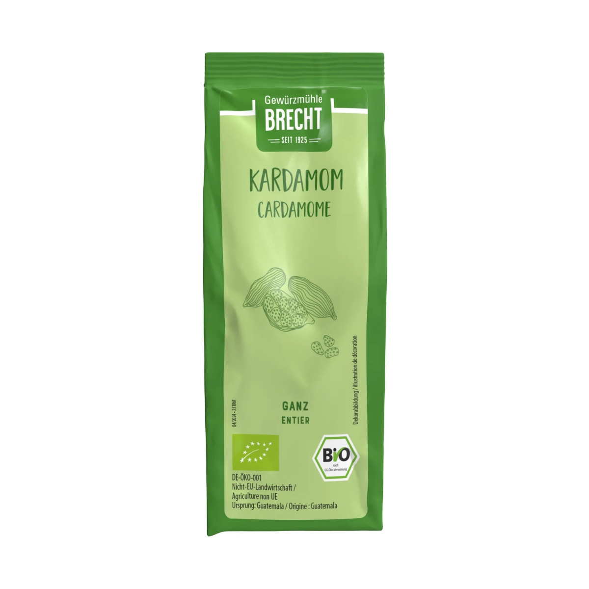 Brecht Kardamon ganz Bio refill Beutel 30 g