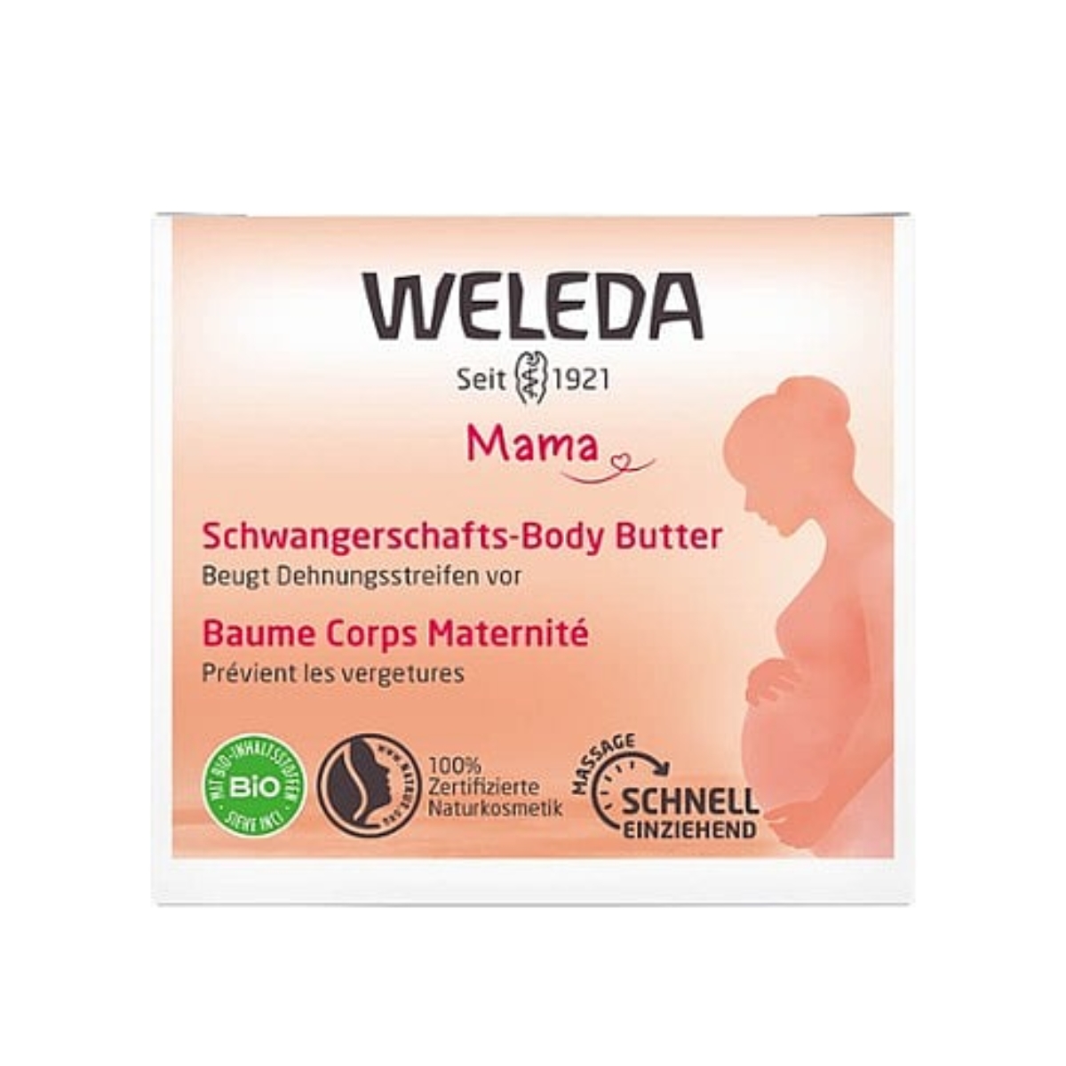 Weleda Mama Body Butter Schwangerschaft Glas 150 g