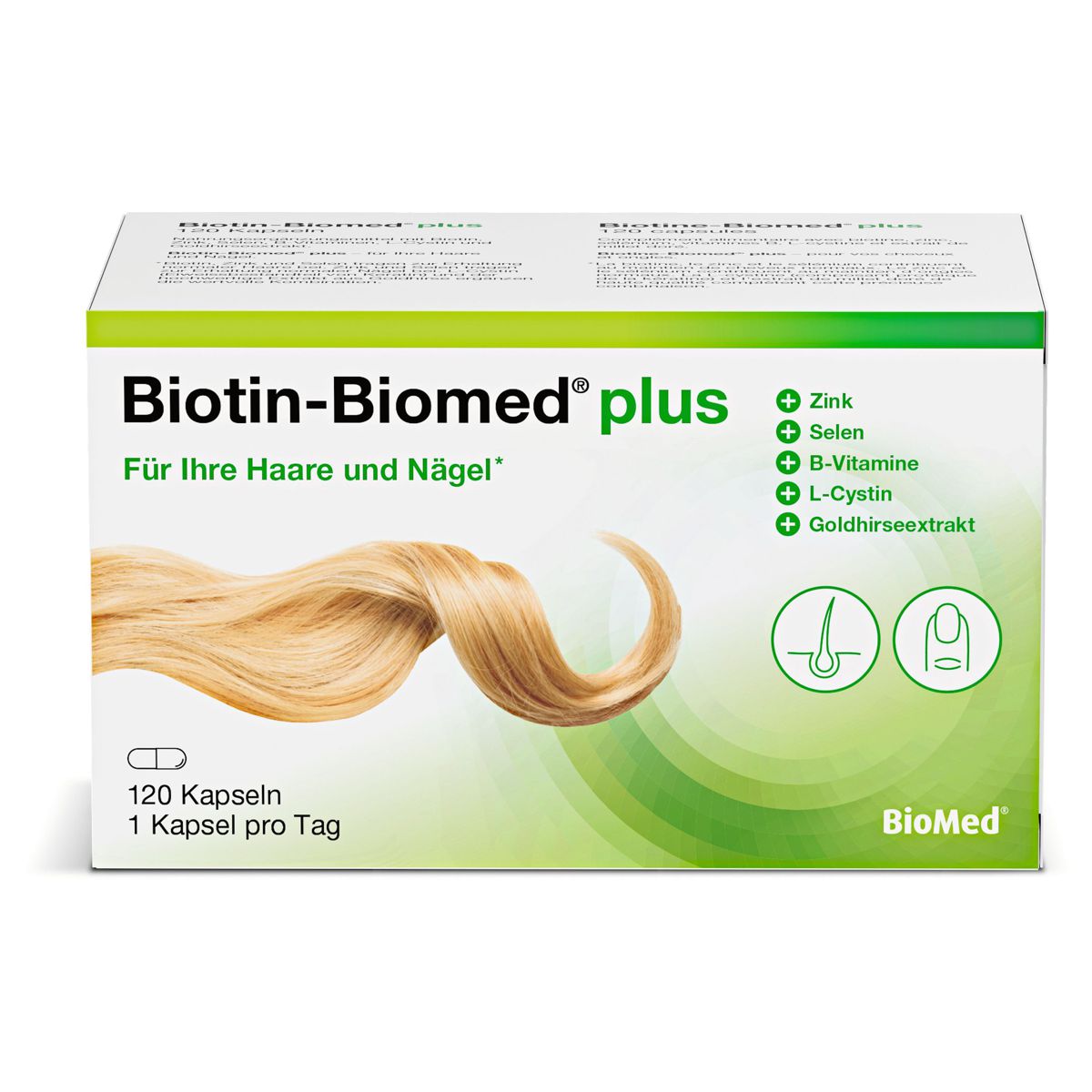 BIOTIN Biomed plus Kapseln 120 Stück