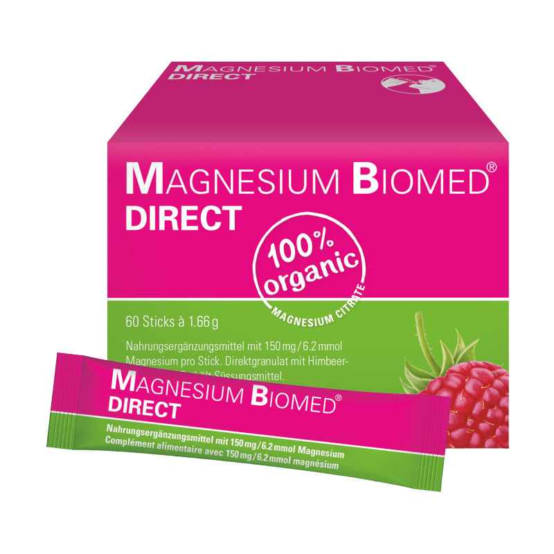 MAGNESIUM BIOMED direct Granulat Sticks 60 Stück