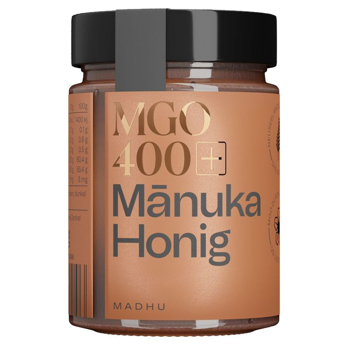 Madhu Honey Manuka Honig MGO400 Glas 500 g