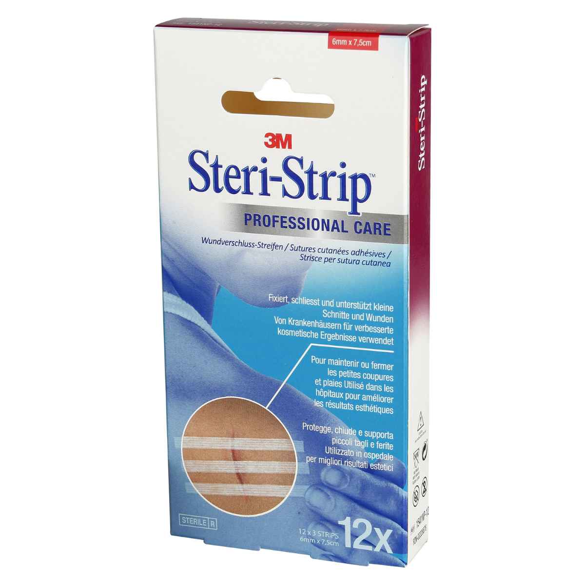 3M STERI STRIP 6x75mm weiss verstärkt 12 x 3 Stück