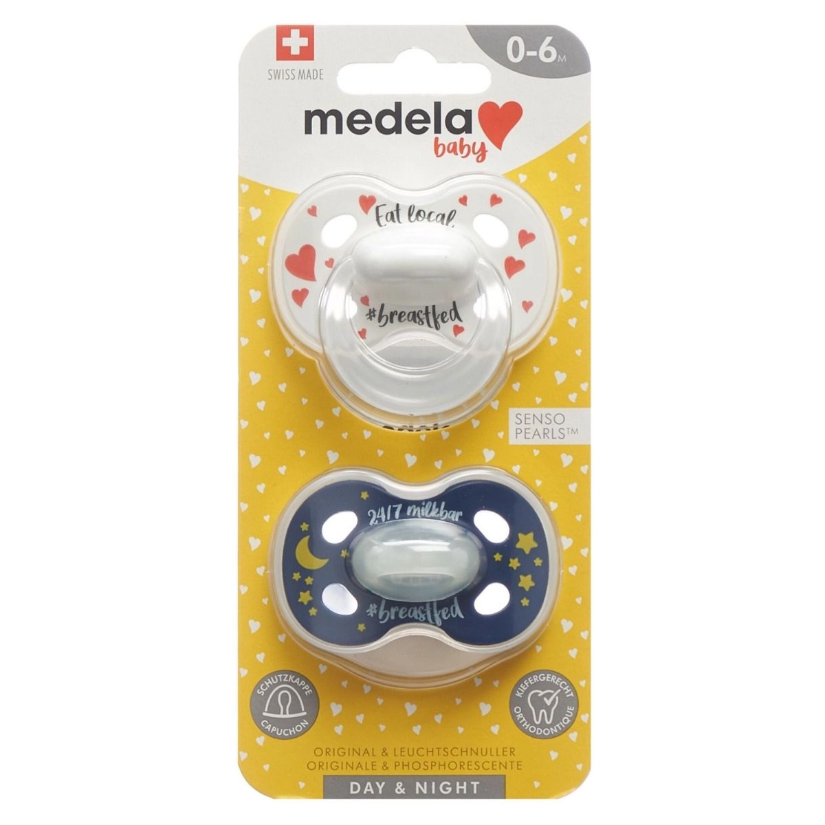 MEDELA Baby Nuggi Day&Night 0-6 2 Stück