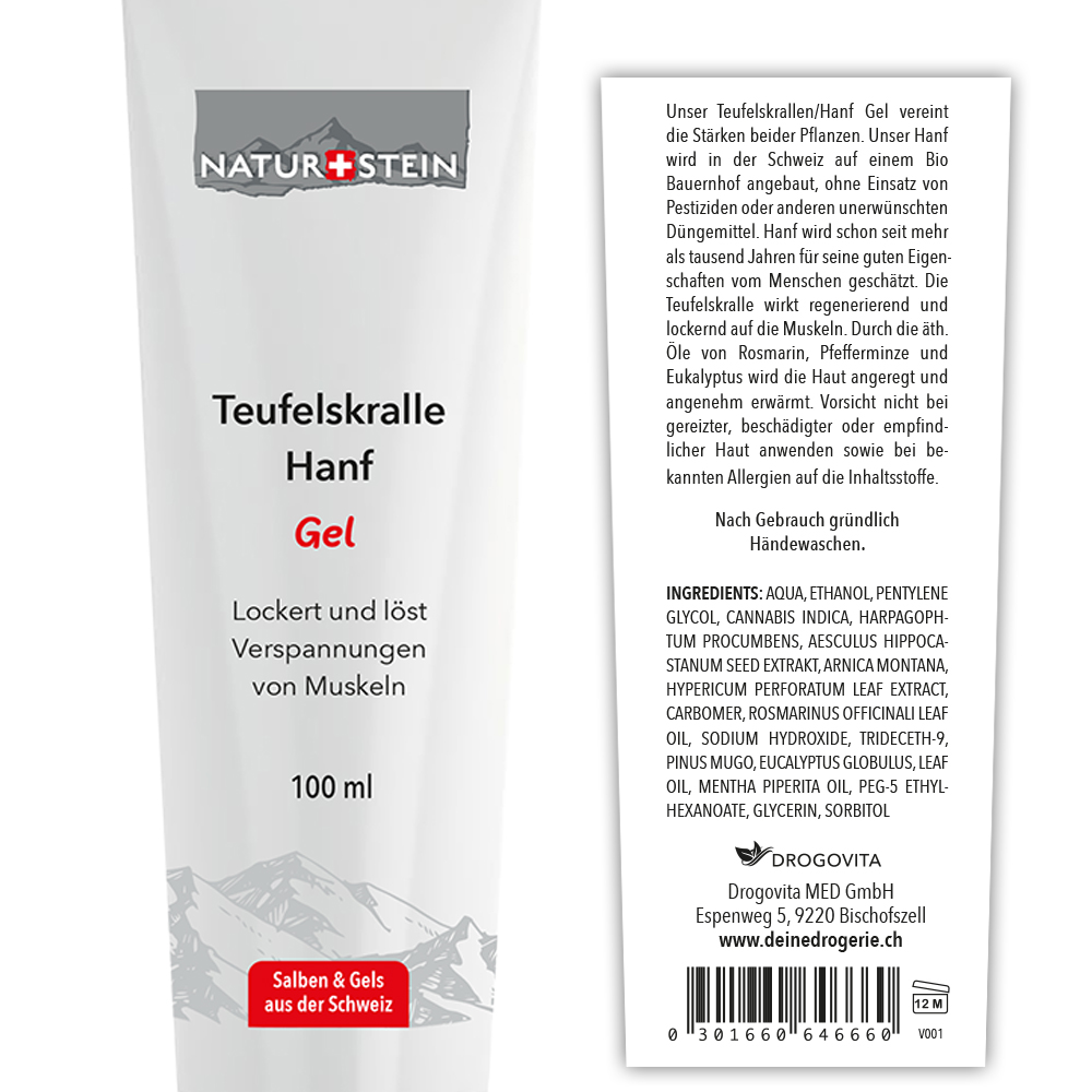 Naturstein Teufelskrallen Hanf Gel Tb 100 ml