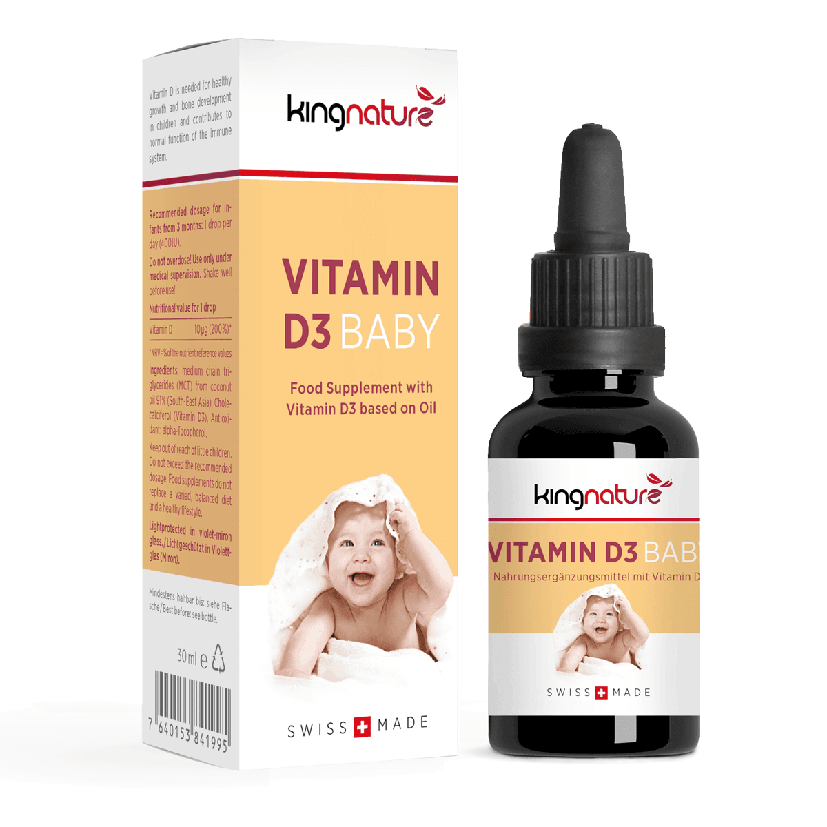 Kingnature Vitamin D3 Baby 30 ml