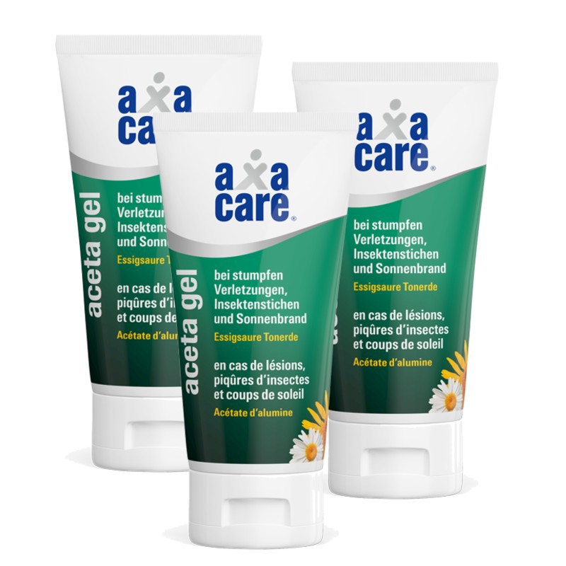 AXACARE AcetaGel Essigsaure Tonerde 3x 50 ml