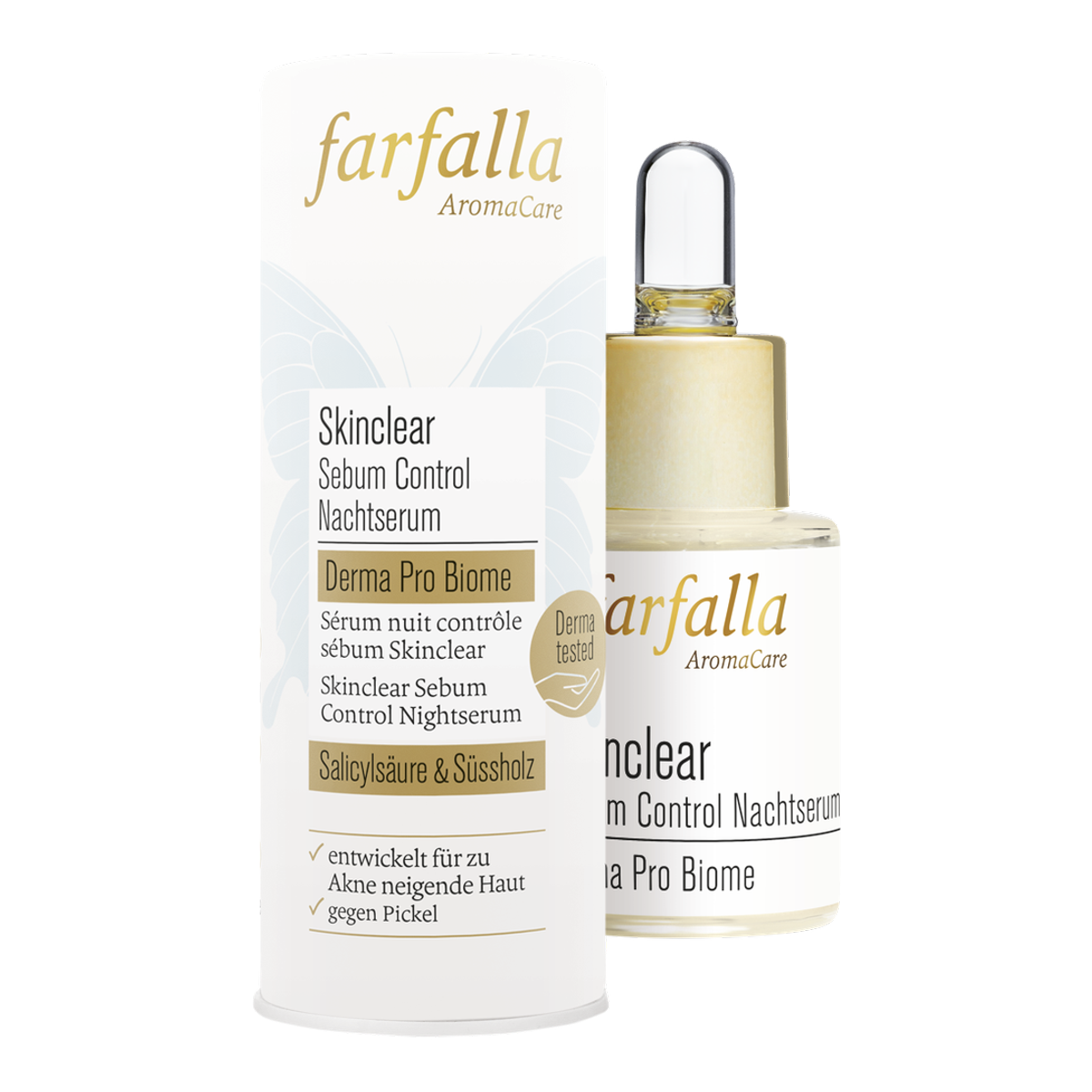 FARFALLA Skinclear Sebum Control Nachtserum 15 ml