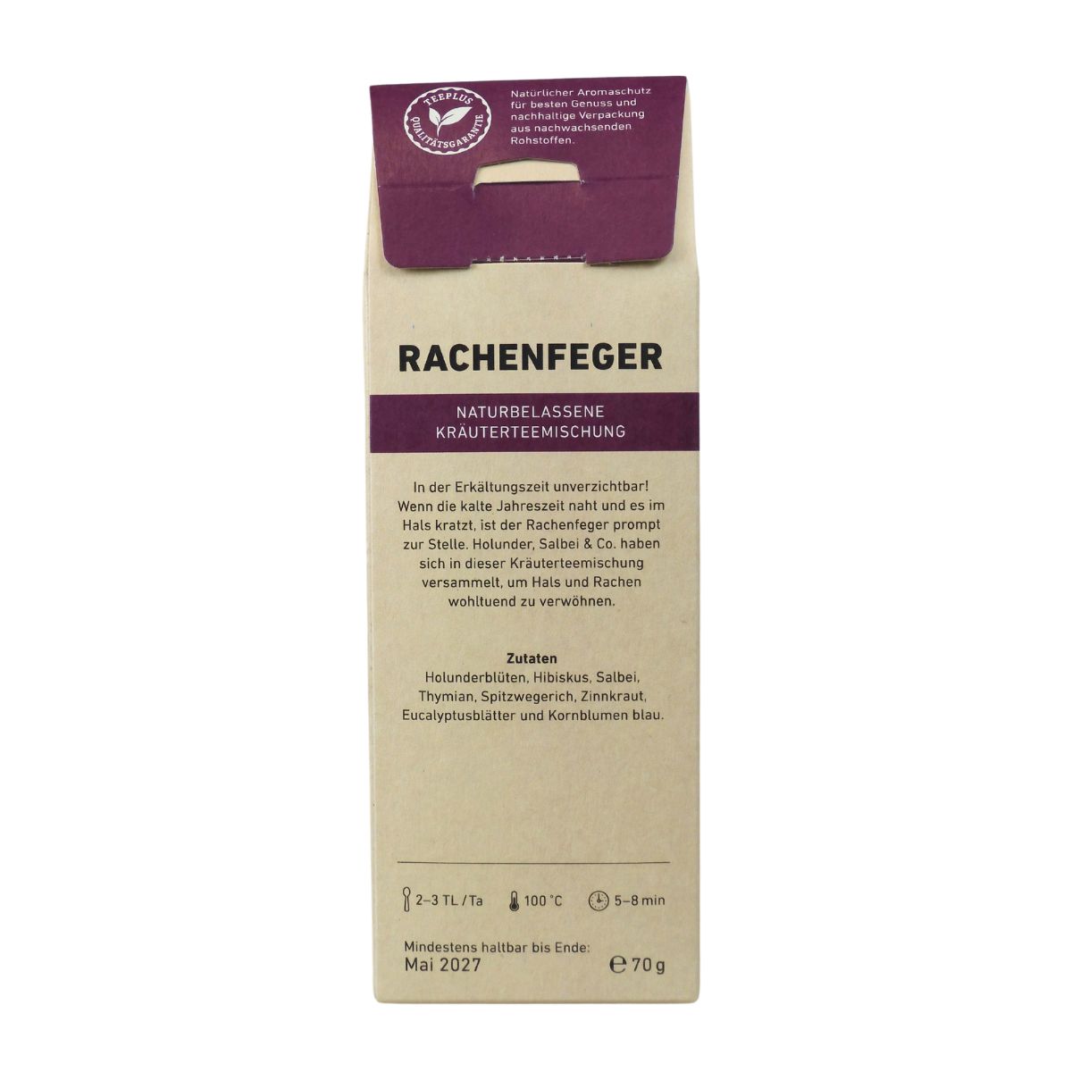 Teeplus Rachenfeger Kräutertee Box 70 g