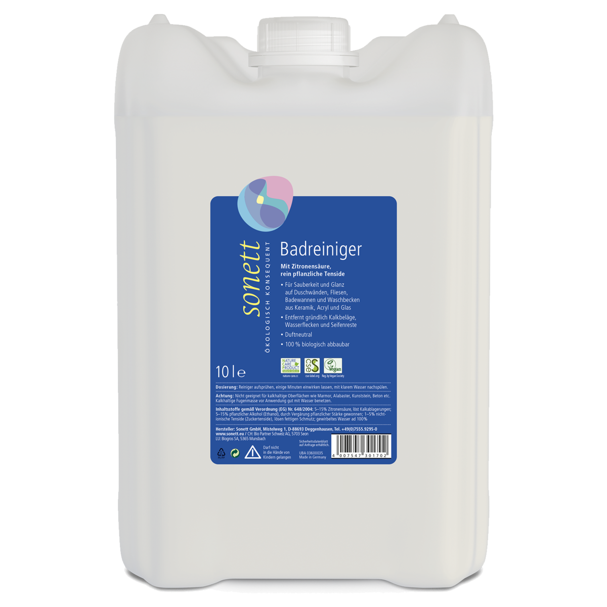 Sonett Bad-Reiniger Kanister 10 Liter