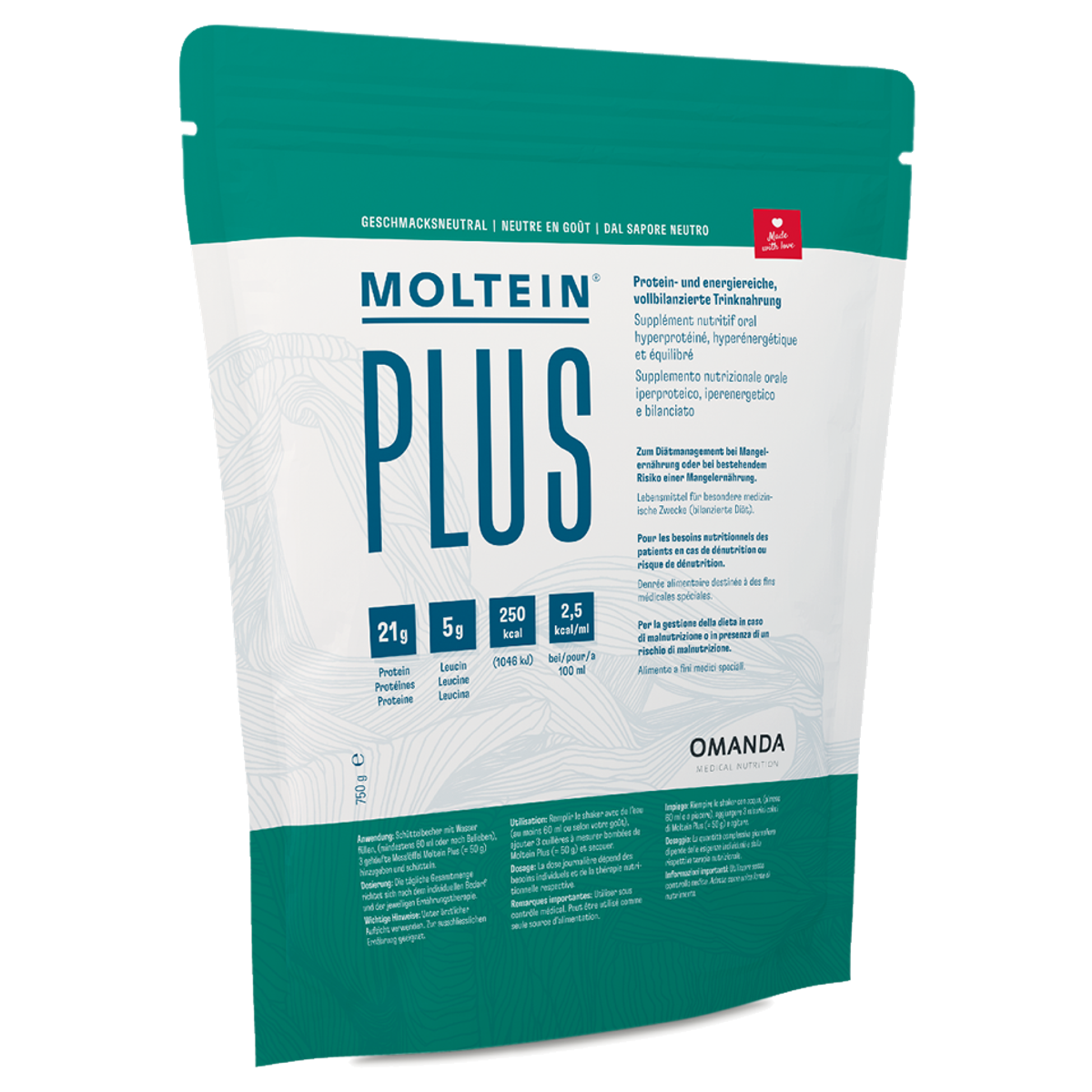 Moltein Plus 2.5 Neutral Beutel 750 g