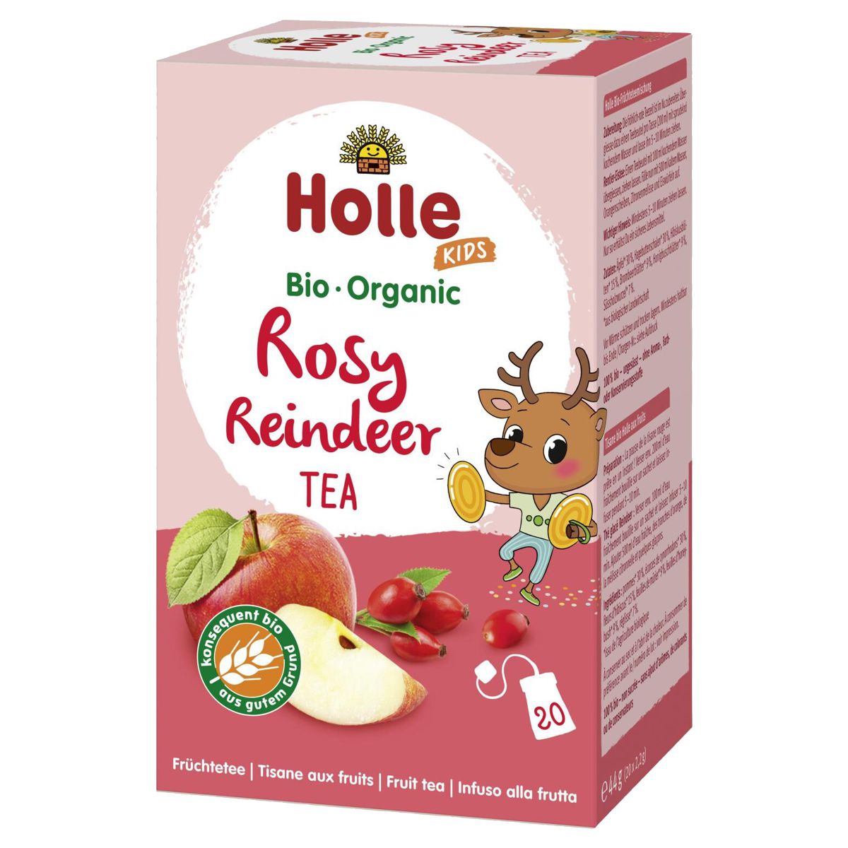 Holle Rosy Reindeer Früchtetee Bio 20 Btl