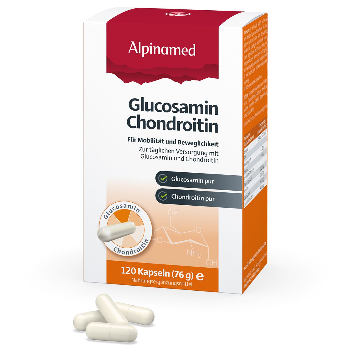 Alpinamed Glucosamin Chondroitin Kapseln 120 Stück