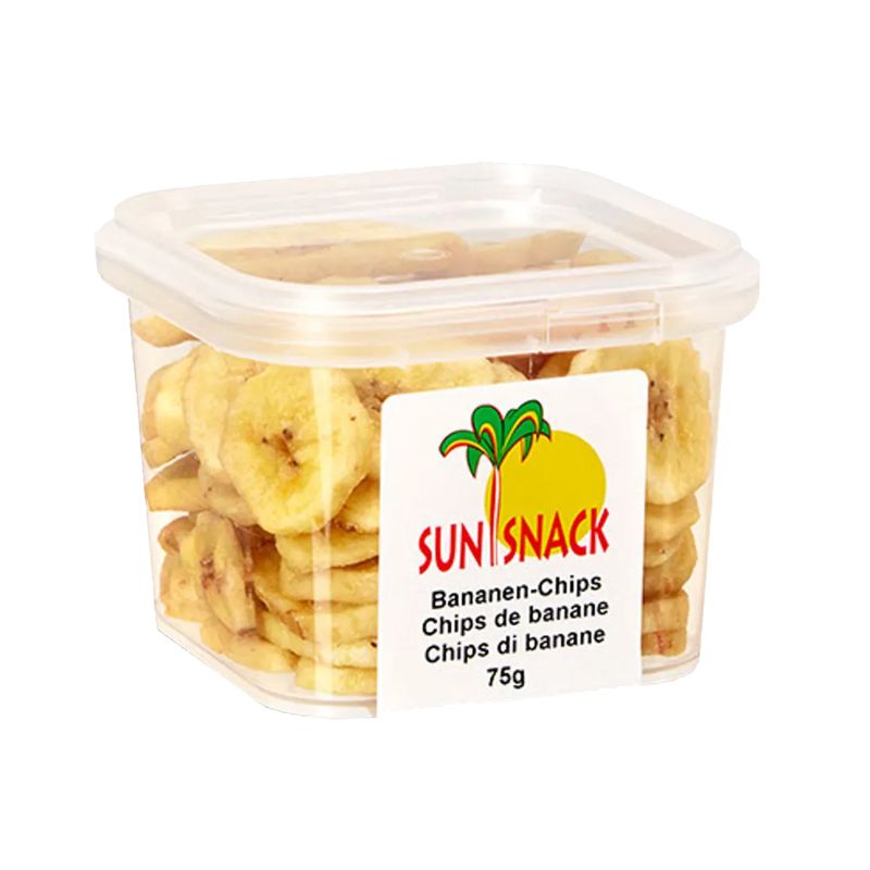 Sun Snack Bio Bananen Chips 6 Dosen 65 g