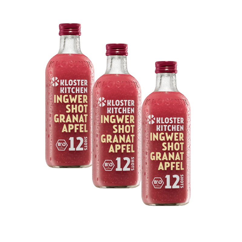 Kloster Kitchen Ingwer Shot Granatapfel Bio 3 x 360 ml