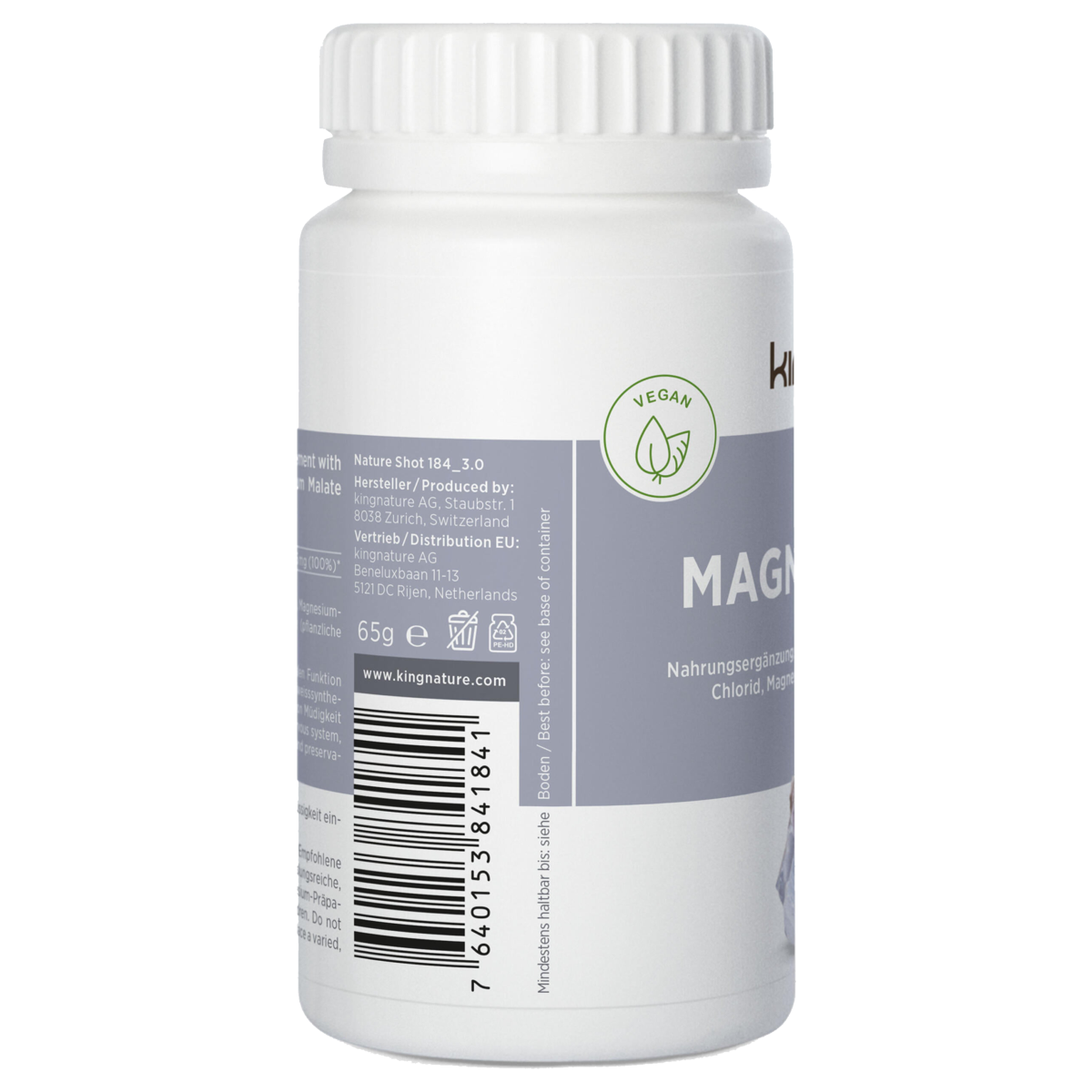 Kingnature Magnesium Vida Kaps 1020 mg 60 Stück