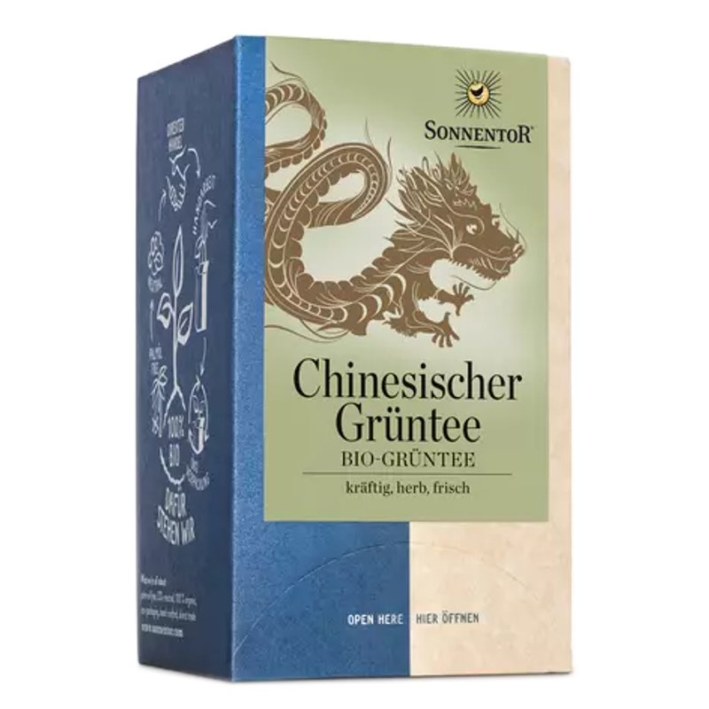 SONNENTOR Chinesischer Grüntee Beutel 18 Stück