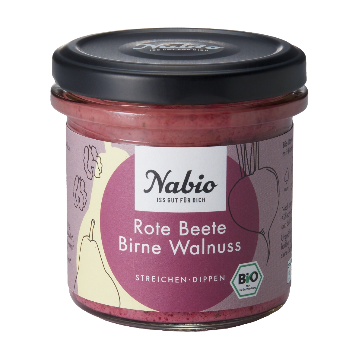 Nabio Aufstrich Rote Beete Birne Walnuss 135 g