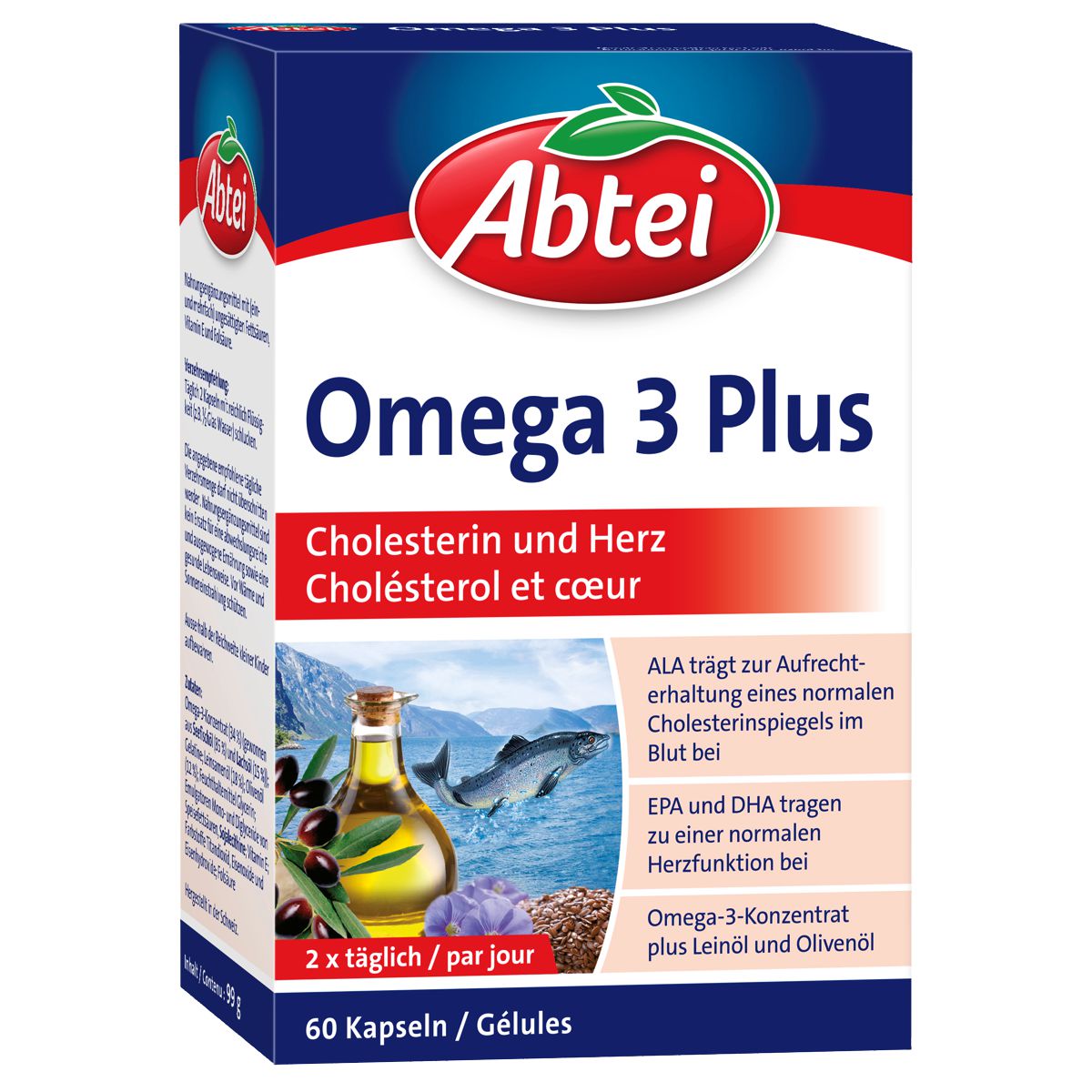 Abtei Omega-3 Plus 60 Kapseln