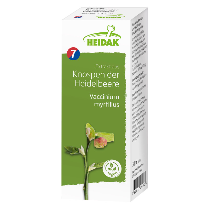 Heidak Knospe Heidelbeere Vaccinium myrtillus Flasche 30 ml