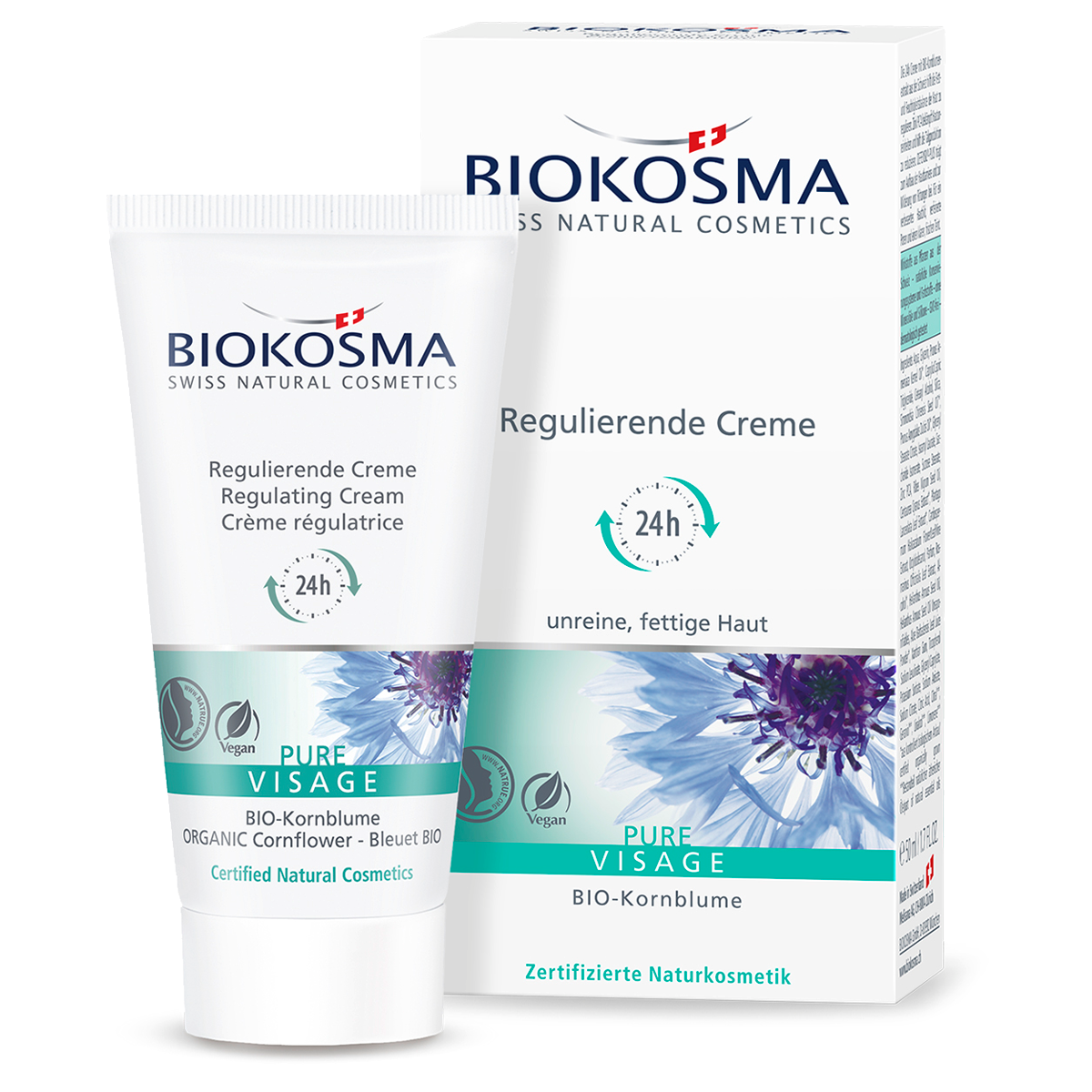 Biokosma Pure Visage regulierende 24h Creme 50 ml