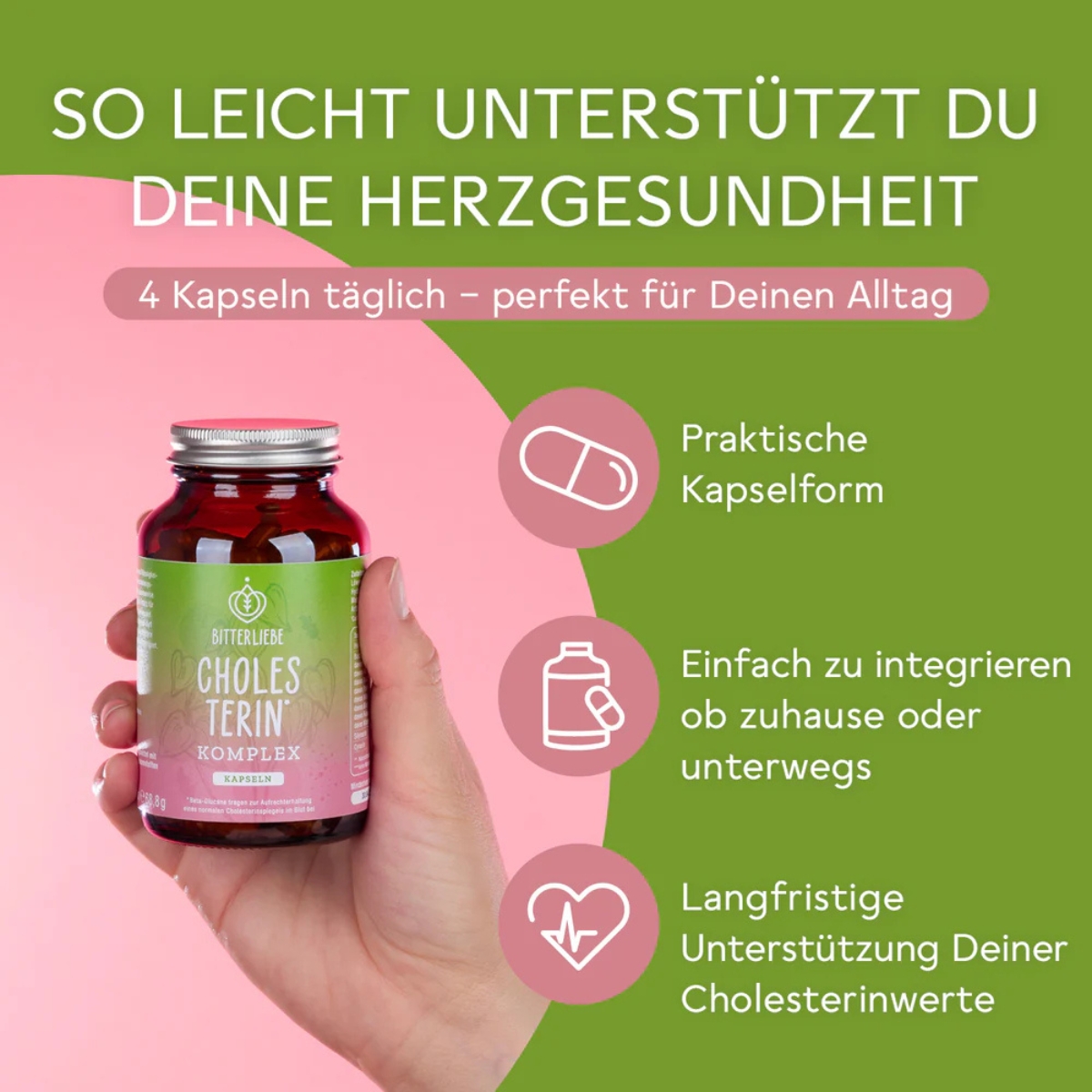 Bitterliebe Cholesterin Komplex Kapseln 120 Stück