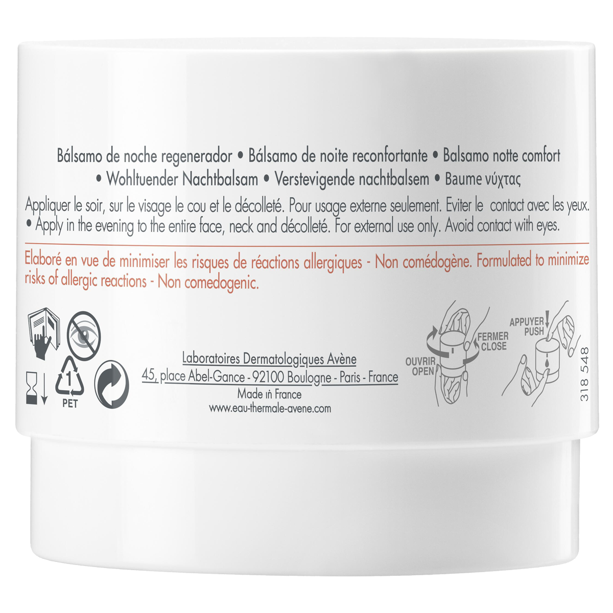 Avène DermAbsolu wohltuender Nachtbalsam 40 ml