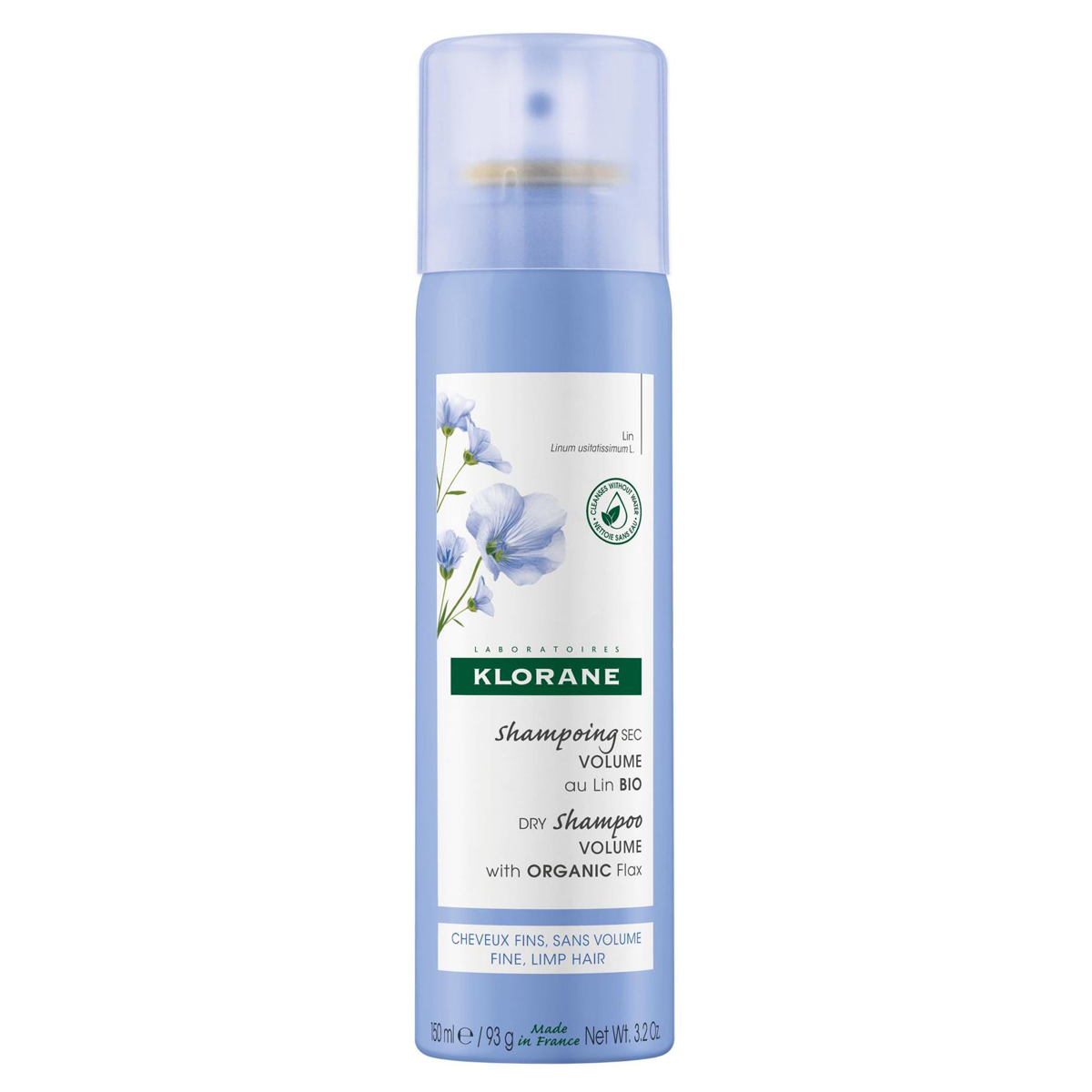 Klorane Trockenshampoo Leinen Spray 150 ml