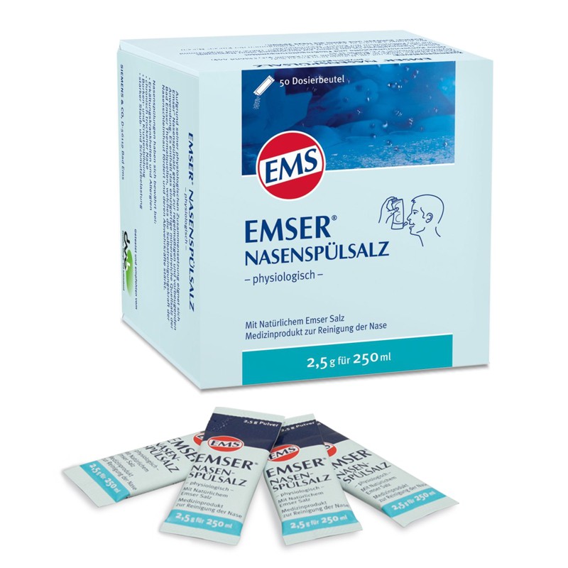 Emser Nasenspülsalz Beutel 2.5 g 50 Stück