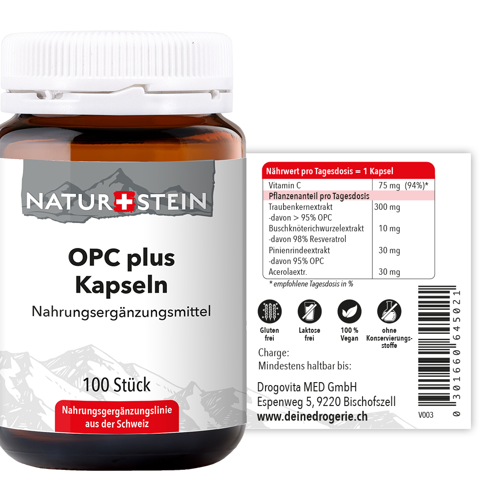 Naturstein OPC plus Kapseln 100 Stück